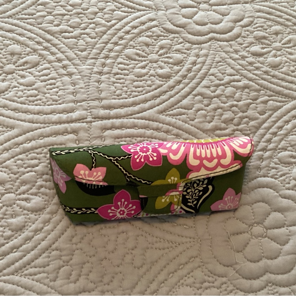 Floral Green and Pink Women's Clutch